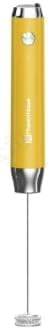 Maestri House LunaFro Rechargeable Milk Frother,Stand & 2 Detachable Whisks | 8000RPM Turbo Motor, 1200mAh lithium battery, Handheld Milk Frother for Lattes, Cappuccino, Matcha & Powdered Supplements