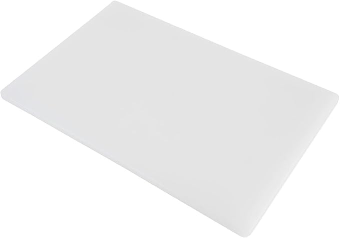 Thirteen Chefs Plastic Cutting Board - 18 x 12 x 0.5 Inch, Professional Grade HDPE, NSF Approved, Large Size and Dishwasher Safe