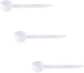 Plastic Measuring Scoop, (Bowl 10 cc | 2 Teaspoon | 10 mL) Long Handle Spoons for Powders, Granules, Coffee, Pet Food, Baking Supplies, Protein and Other Dry Goods, BPA Free (Set of 3)