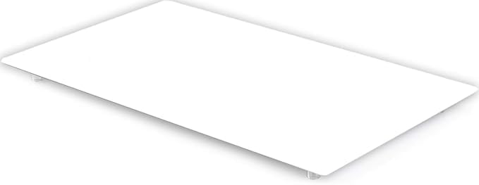 Multipurpose Tempered Glass White Stove Cover 20 x 12 Inch – Countertop Cutting Board with Legs – Stovetop Cover to Expend Kitchen Space(White)