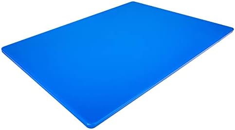 Thirteen Chefs Extra Large 24 x 18 Blue Cutting Board - 1/2" Thick HDPE Plastic for Fish and Seafood, Restaurant Quality Poly, NSF for Commercial Kitchens