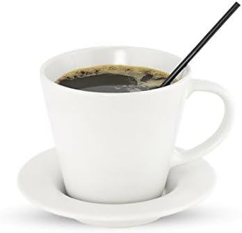 Individually Wrapped Coffee Stirrers, Black Plastic Sip Sticks, 500 Count | Individually wrapped coffee stirrers, black plastic, 500 count, single-serve coffee station use