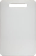 Fotouzy Plastic Utility Cutting Board with Handles, Food Safe PP Material, Dishwasher Safe, Thick Chopping Board, Large Size, Easy Grip Handle, for Kitchen (White)