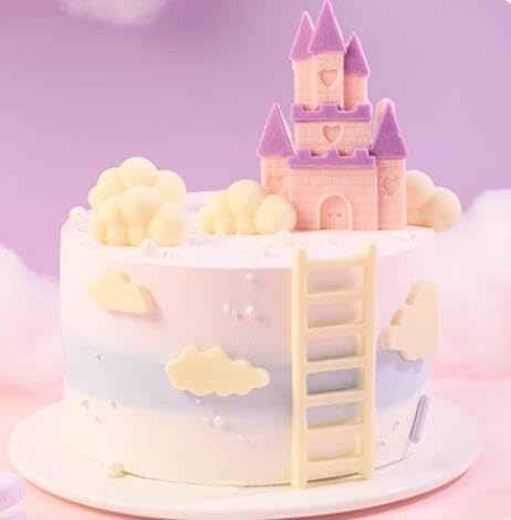 Cloud Cookie Cutters Fluffy Fondant Cutter Cake Mold Cupcake Topper 10 Pcs | Fluffy Cloud Plastic Fondant Cookie Cutter Cake Mold Sugar Craft Mold Cupcake Topper Decorating Tools