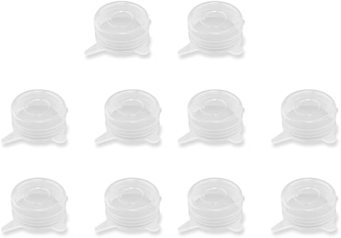 10 Pcs 2 Inch Silicone Stretch Lids, Reusable Elastic Covers for Small Jars, Yogurt Containers, Bottles & Cans, Dishwasher Safe Storage Lids (Fits 2-2.4 Inch Diameter)