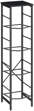 HOOBRO Water Jug Rack, Water Bottle Holder, 5 Gallon Water Jug Rack, 4-Tier Water Cooler Storage Rack, Water Dispenser Stand, for Kitchen, Living Room, Office, Black BB02ST01