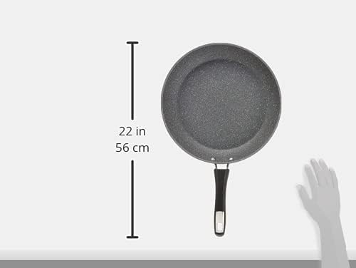 Bialetti Impact Textured Nonstick Oven-Safe Frying Pan, 12 Inch, Gray