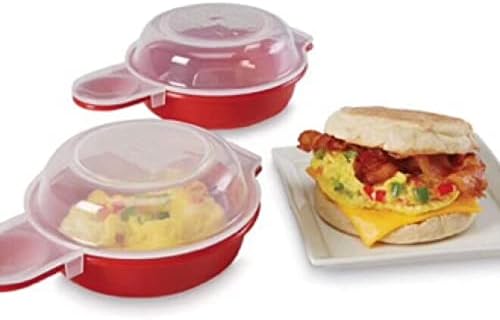HORNO Easy Microwave Egg Cooker/Poacher,Set of 2