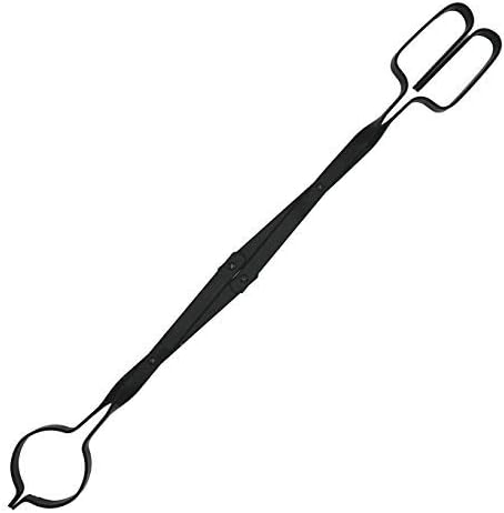 Rocky Mountain Goods Firewood Tongs - (Pack of 2) - Reinforced Wrought Iron for Extra Strength - 26” - Grabber for up to 12” Thick Logs - Log - Rust Resistant Finish for Indoor/Outdoor Use