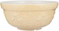 Mason Cash In the Meadow S30 Mixing Bowl, 1.15 Quart Mixing Bowl, Embossed Floral Daffodil Design, Durable Ceramic Bowl for Baking Bread Dough, Cake Batter, Cookies & Kitchen Serving Bowl
