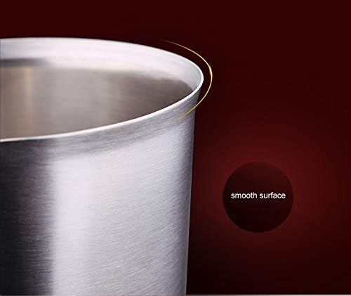 48Oz/6Cup Stainless Steel Pitcher (SUS304), 1.50 Liter Metal Container for Water, Milk, Liquid with Handle with Engraved Markings, Silver | SUS304 Metal Measuring Cup with Precision Engraved Markings, Mixing Pitcher for Baking, Frothing, Coffee, Milk a...