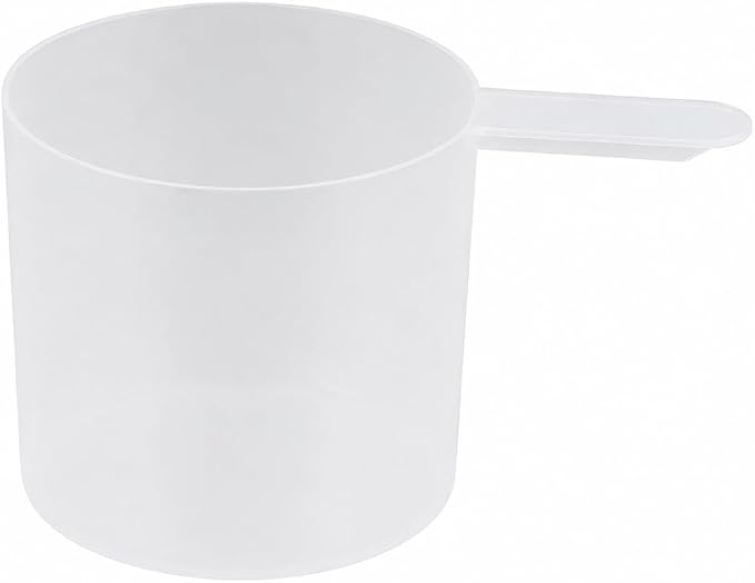 3/4 Cup (6 Oz. | 177 mL) Short Handle Scoop for Coffee, Protein Powder, Pet Food, Spices, Grains and Dry Goods – Plastic Food-Grade, BPA-Free Measuring Cup (Pack of 1)