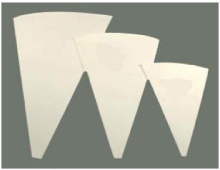 Winco Pastry Bag Cotton with Plastic Coating, 18-Inch,White | Comfortable grip, Great for Icing, Frosting, Pastries and Cake Decorating