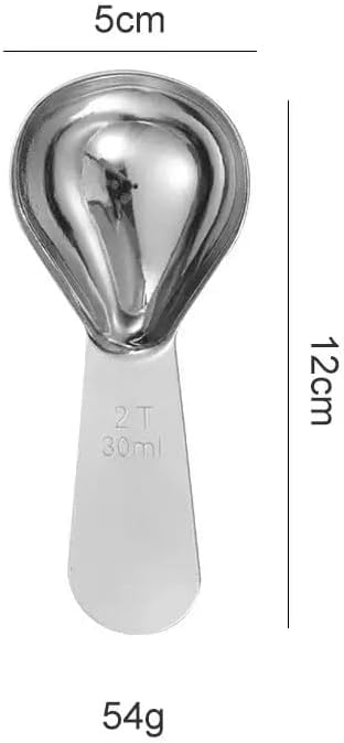 4-Pack Coffee Scoop Spoon – 2 Tablespoon (30ml) Stainless Steel Measuring Spoons with Long Handles for Ground Coffee, Tea, and Powder
