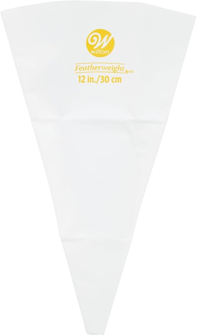 Wilton Professional Reusable Decorating Piping Bag, 12 Inch | Thick Reusable Plastic Piping Bag Fits Standard Couplers & Tips, Easy to Clean, Perfect for Precise Cake Decorating