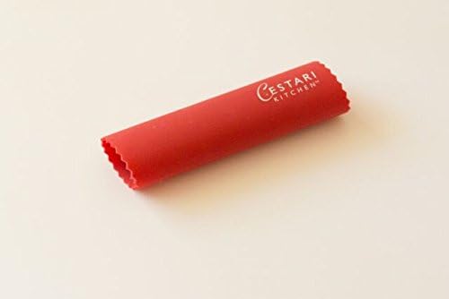 Cestari Silicone Garlic Peeler Roller Tube – Effortless Garlic Skin Remover | BPA-Free, Odor-Resistant, Dishwasher Safe Fast, Mess-Free Prep Kitchen Tool – Red, for Home Cooks and Chefs