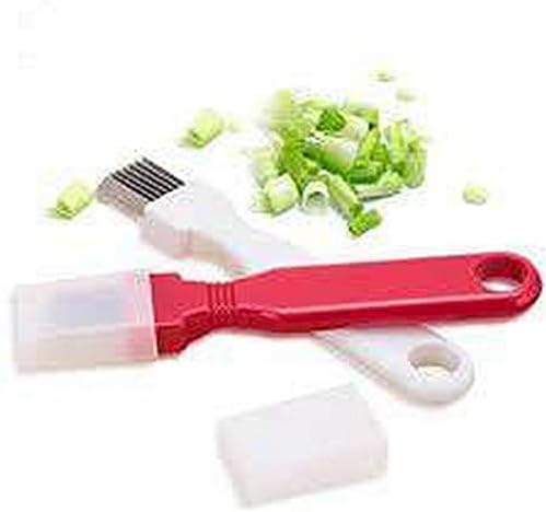 JapanBargain Green Onion Shredder, Japanese Negi Cutter Vegetable Slicer with Stainless Steel Multi-Blade, Herb & Scallion Cutter Tool for Garnish, Ramen, Salad & Kitchen Prep