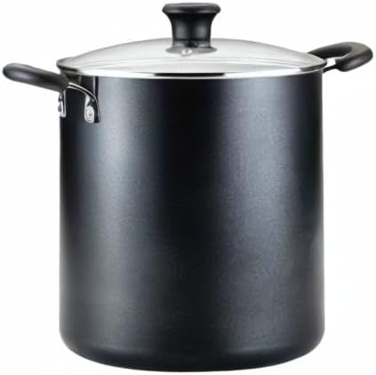 T-fal Initiatives Nonstick Stockpot 8 Quart Oven Safe 350F Cookware, Pots and Pans, Dishwasher Safe Black