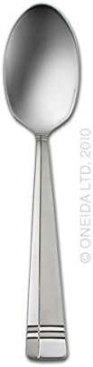 Oneida Amsterdam 45-Piece 18/0 Silverware Set for 8, Flatware | satin finish, dishwasher safe | includes serving spoons and utensil set | cutlery set, wedding silverware