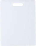 FARBERWARE Reversible Plastic Cutting Board, 8x10 Inch, White, Dishwasher Safe, Non-Porous and Durable for Chopping, Slicing, Prep, Easy to Store