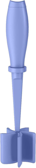 Meat Chopper Ground Beef Masher Tool for Hamburger | 5 Curve Blades Heat Resistant Meat Masher Tool, Turkey and More, Nylon Hamburger Chopper Utensil Non-scratch Utensils-Purple
