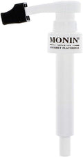 Monin - Syrup Pump, Exclusively for 750ml (25.4 fl oz) Glass Bottles | Mess-Free Dispensing + Tip Cover Included (White)