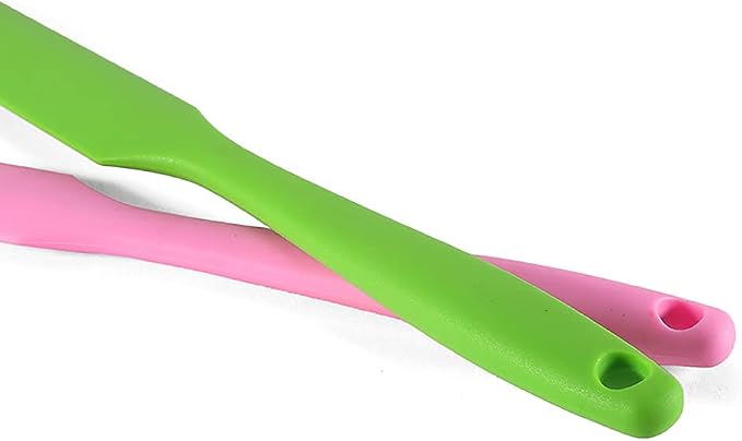 Small Silicone Spatulas Bulk for Kitchen, Baking, Cake Icing, Resin Craft(set of 6), Mini Silicon Scraper Tool, Jar Spatula with Long Handle Heat Resistant, Waxing Sticks Large with Slant for Hard Wax | Mini Silicone Spatula Bulk for Kitchen, Baking, C...