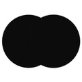 Silicone Microwave Mat 12 Inch, Non Stick Turntable Mat for Kitchen, Multi-Purpose Heat Resistant Oven Mat 2 Pack (Black)