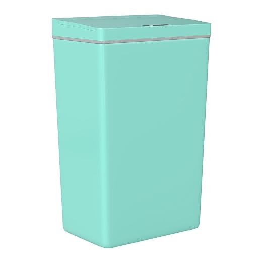 BestOffice 13 Gallon Kitchen Trash Can, Touchless Automatic Lid, Blue | Plastic, Hands-free disposal, Odor Control, ,Wipe-clean surface,50Liter for Kitchen, Office, Indoor Use
