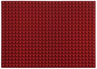 Colinda Silicone Dish and Cup Drying Mat - Extra Large Trivet for Hot Dishes, Large Size Hot Pots and Pads Coming Directly Out from the Stove or Oven,Drain Board,16" x 11.5",Merlot Red