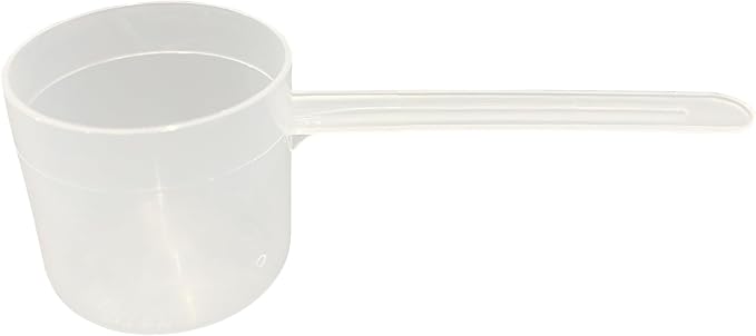 63 mL (63 CC | 2.13 Oz.) Long Handle Plastic Measuring Scoop for Coffee, Protein Powder, Pet Food, Spices, Grains, Dry Goods – Food-Grade BPA-Free (Pack of 10)