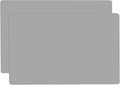 2 Pack Silicone Mats for Kitchen Counter, Treerit 23.62" x 15.75" Thick Large Silicone Mat, Nonskid Heat Resistant Countertop Protector, Easy to Clean, Gray