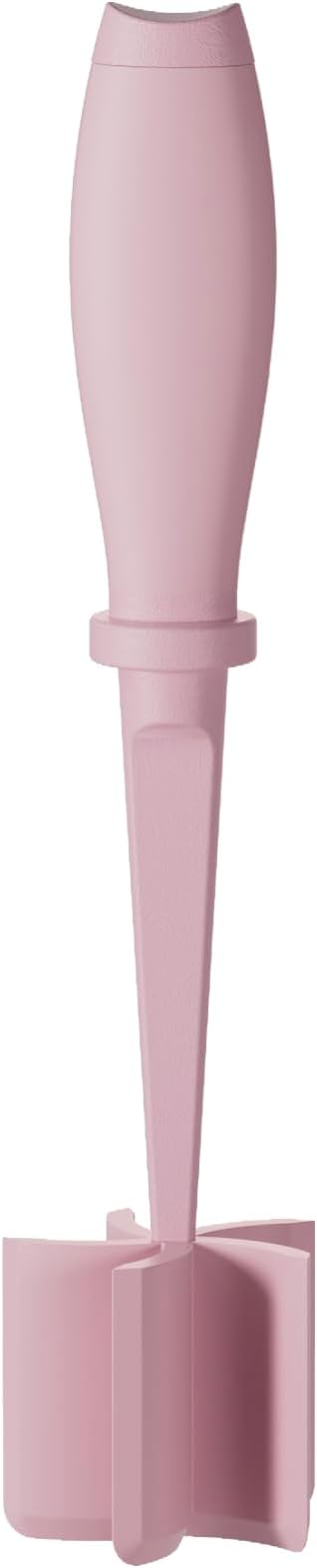 Meat Chopper Ground Beef Masher Tool for Hamburger | 5 Curve Blades Heat Resistant Meat Masher Tool, Turkey and More, Nylon Hamburger Chopper Utensil Non-scratch Utensils-Pink