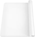 Extra Large Silicone Mats, Food-Grade Kids Silicone Placemats Silicone Mats for Kitchen Counter Heat Resistant Mat, Non Stick Silicone Mat for Craft Pastry Baking, 27.6'' x 16''(Translucent White)