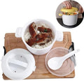 Microwave Rice Cooker With Rice Spoon, BPA-Free Rice Cooker Microwave, Cook Rice, Steam Vegetables & Reheat Meals, Dishwasher Safe for Dorm, Office & Small Kitchen (2.6L)