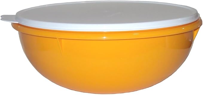 Tupperware Vintage Edition Fix N Mix Bowl Harvest Yellow with Sheer Seal | Sheer Seal