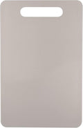 Fotouzy Plastic Utility Cutting Board with Handles, Food Safe PP Material, BPA Free, Dishwasher Safe, Thick Chopping Board, Large Size, Easy Grip Handle, for Kitchen (Almond)