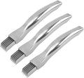 3Pack Green Onion Slicer, Multi-Blade Kitchen Herb Cutter, Professional Scallion Shredding Tool (3, Silver)
