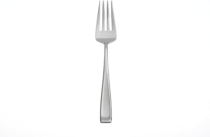 Oneida Moda 2-Piece Silverware Serving Forks, Flatware | silver, dishwasher safe | heavy duty, cutlery set for kitchen and dining, serving utensil set, wedding silverware