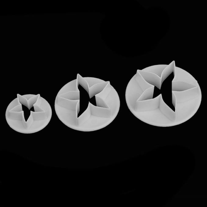 33 Pcs Fondant Cake Cookie Plunger Cutter Sugarcraft Plunger Mold | Flower Leaf Butterfly Heart Shape Decorating Mold DIY Tools