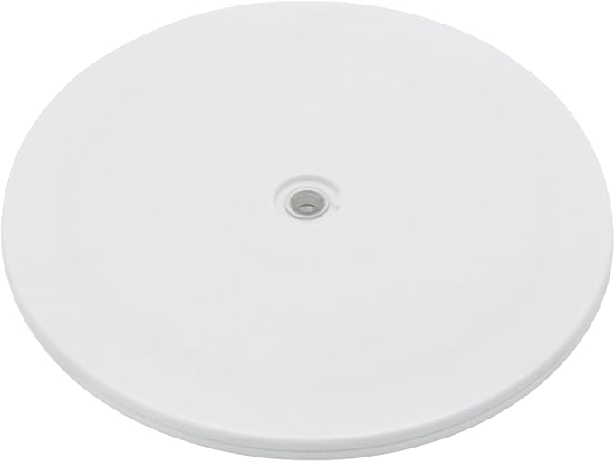 1Pcs White Acrylic Lazy Susan 9 Inch Turntable Organizer Bearings | Mini Lazy Susan, Small Lazy Susan Turntable, 360° Rotating Swivel Plate for Spice Rack, Cosmetic, Cake, Pantry, DIY Display