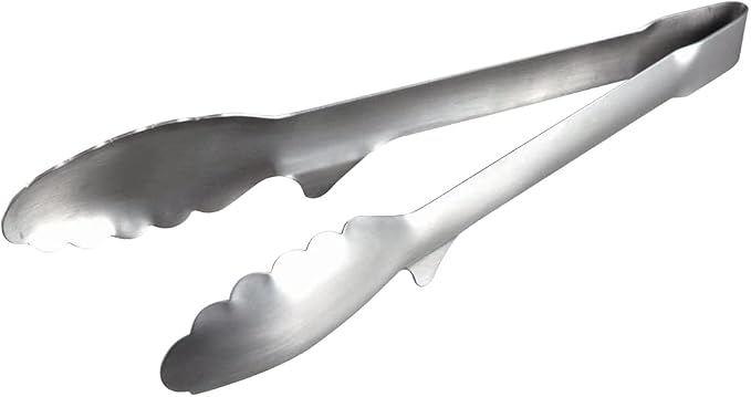 Shimomura Planning Tongs, Total Length 9.4 inches (23.8 cm), Made in Japan, Dishwasher Safe, Floating Tip, Easy to Clean, Fry Cooking, Tabletop Tongs, Stainless Steel, Tsubamesanjo 36292