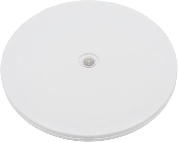 1Pcs White Acrylic Lazy Susan 8 Inch Turntable Organizer Bearings | Mini Lazy Susan, Small Lazy Susan Turntable, 360° Rotating Swivel Plate for Spice Rack, Cosmetic, Cake, Pantry, DIY Display