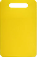 Fotouzy Plastic Utility Cutting Board with Handles, Food Safe PP Material, BPA Free, Dishwasher Safe, Thick Chopping Board, Large Size, Easy Grip Handle, for Kitchen (Yellow),14.2 x 9"