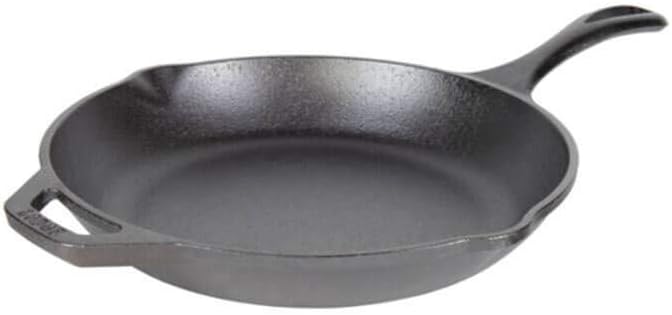 Lodge Chef Collection 10" Pre-Seasoned Cast Iron Skillet - Kitchen Essential for Frying & Searing