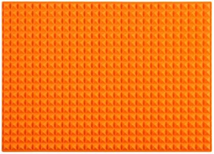 Colinda Silicone Dish and Cup Drying Mat - Extra Large Trivet for Hot Dishes, Large Size Hot Pots and Pads Coming Directly Out from the Stove or Oven,Drain Board,16" x 11.5",Orange