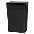 BestOffice 13 Gallon Kitchen Trash Can, Touchless Automatic Lid, Black | Plastic, Hands-free disposal, Odor Control, ,Wipe-clean surface,50Liter for Kitchen, Office, Indoor Use