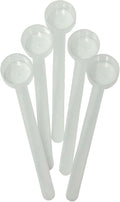 1 Tablespoon (1/2 Oz. | 3 Teaspoon | 14.8 mL) Long Handle Plastic Measuring Spoon for Coffee, Protein Powder, Spices, Grains, Dry Goods – Food-Grade BPA-Free (Pack of 5)
