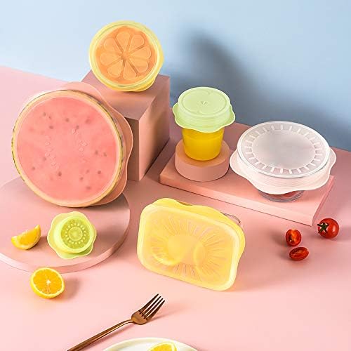 Silicone Bowl Covers – Stretch Lids (6 Pack) – Reusable Food Storage Covers for Bowls, Cups & Containers – Airtight, Leakproof, BPA Free, Eco-Friendly – Microwave, Freezer & Dishwasher Safe
