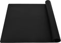 Thick Silicone Counter Mat Large 23.4"by15.6", Heat Resistant Mat | Kitchen Table/Countertop Protector/Non Stick Pastry Baking Placemats, Silicone Pad for Crafts Kids, Super Kitchen Black